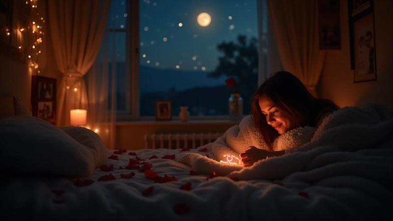 Ρομαντικά μηνύματα καληνύχτας για ερωτευμένους και εραστές πριν τον ύπνο