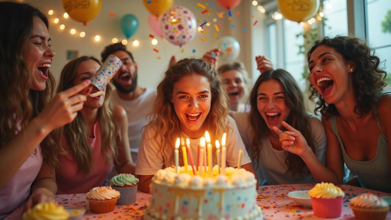 Κορίτσια εύχονται χρόνια πολλά στην φίθλη τους