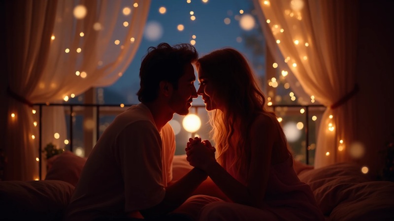 Ρομαντικά μηνύματα καληνύχτα με αγάπη