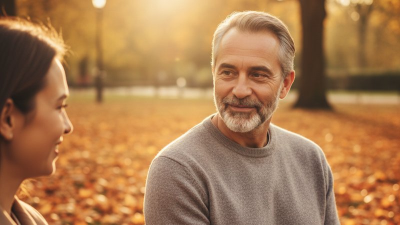 Άνδρας σε μπάγκο στο πάρκο