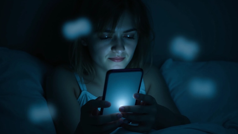 Γυναίκα διαβάζει στο smartphone