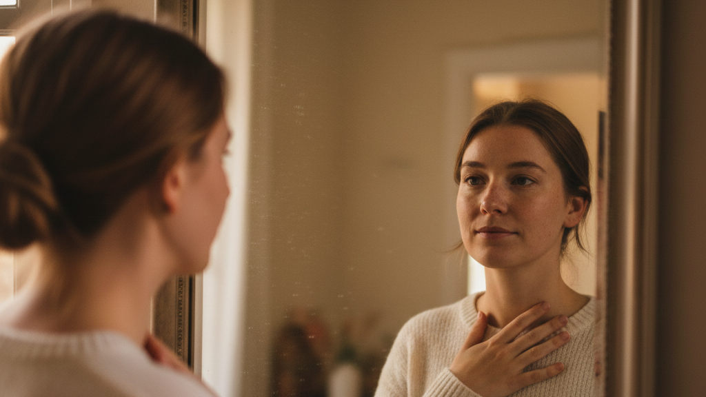 Γυναίκα μπροστά σε καθρέφτη