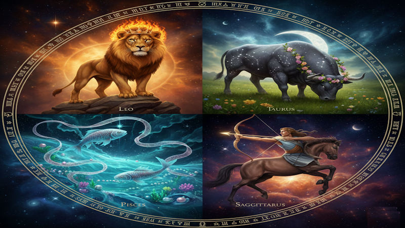 Τα 4 πιο τυχερά ζώδια του 2026